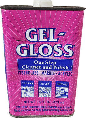 GEL GLOSS GG-1 Kitchen and Bath Polish & Cleaner 16oz Liquid