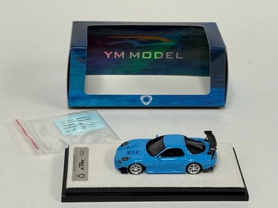 1/64 YM Model Mazda RX-7 in Baby Blue Limited to 299 Pieces Mix 1