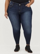 Torrid Women  s Plus Size 20 Dark Wash Bombshell Premium Stretch Skinny Jeans