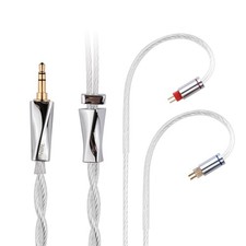 Earphone Cable with 2Pin 0.78mm Pin,6N-OCC Silver Plated Litz HiFi Replacemen...
