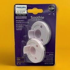 Philips Avent Soothie Pack Of 2 Pacifiers 0 - 3m Pink/Lilac BRAND NEW