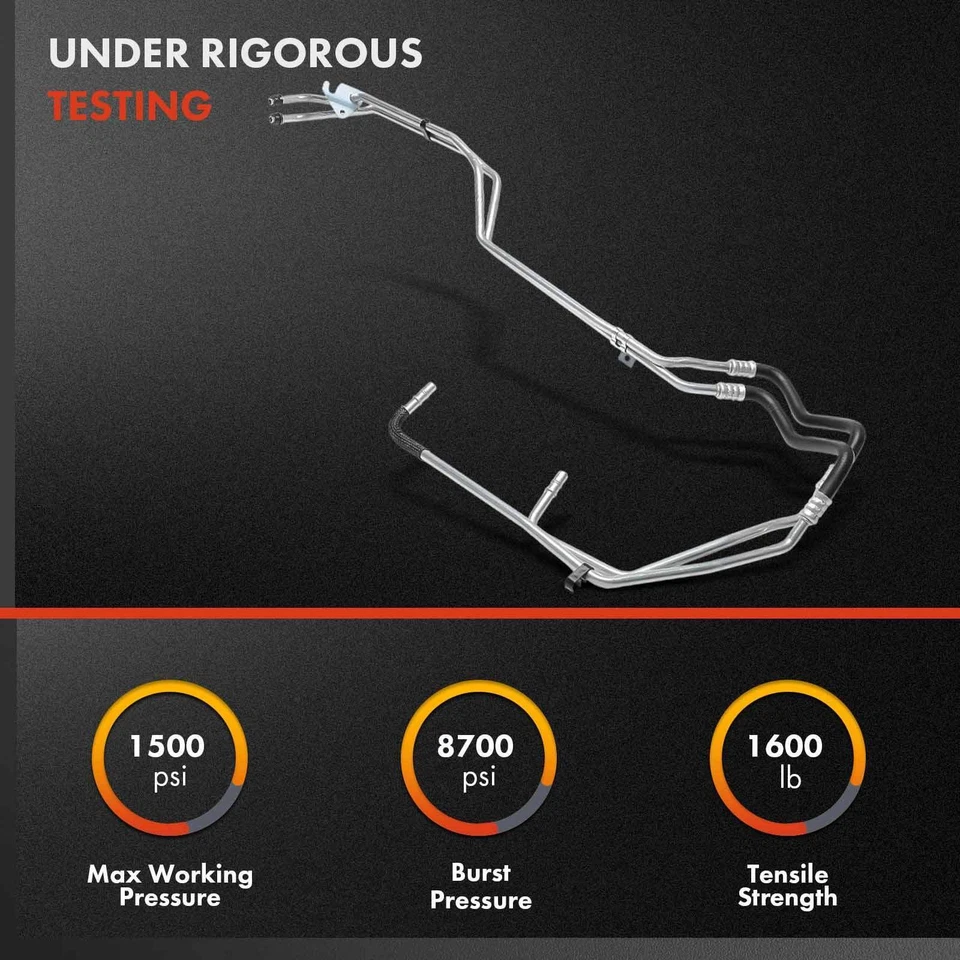 Inlet & Outlet Oil Cooler Hose Assembly For Ford F-250/F-350/F-450 Super Duty Foto 3 de 4