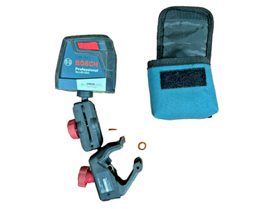 Bosch GLL40-20G Green Beam Cross-Line Laser Level w/ Clamp Mount & Case