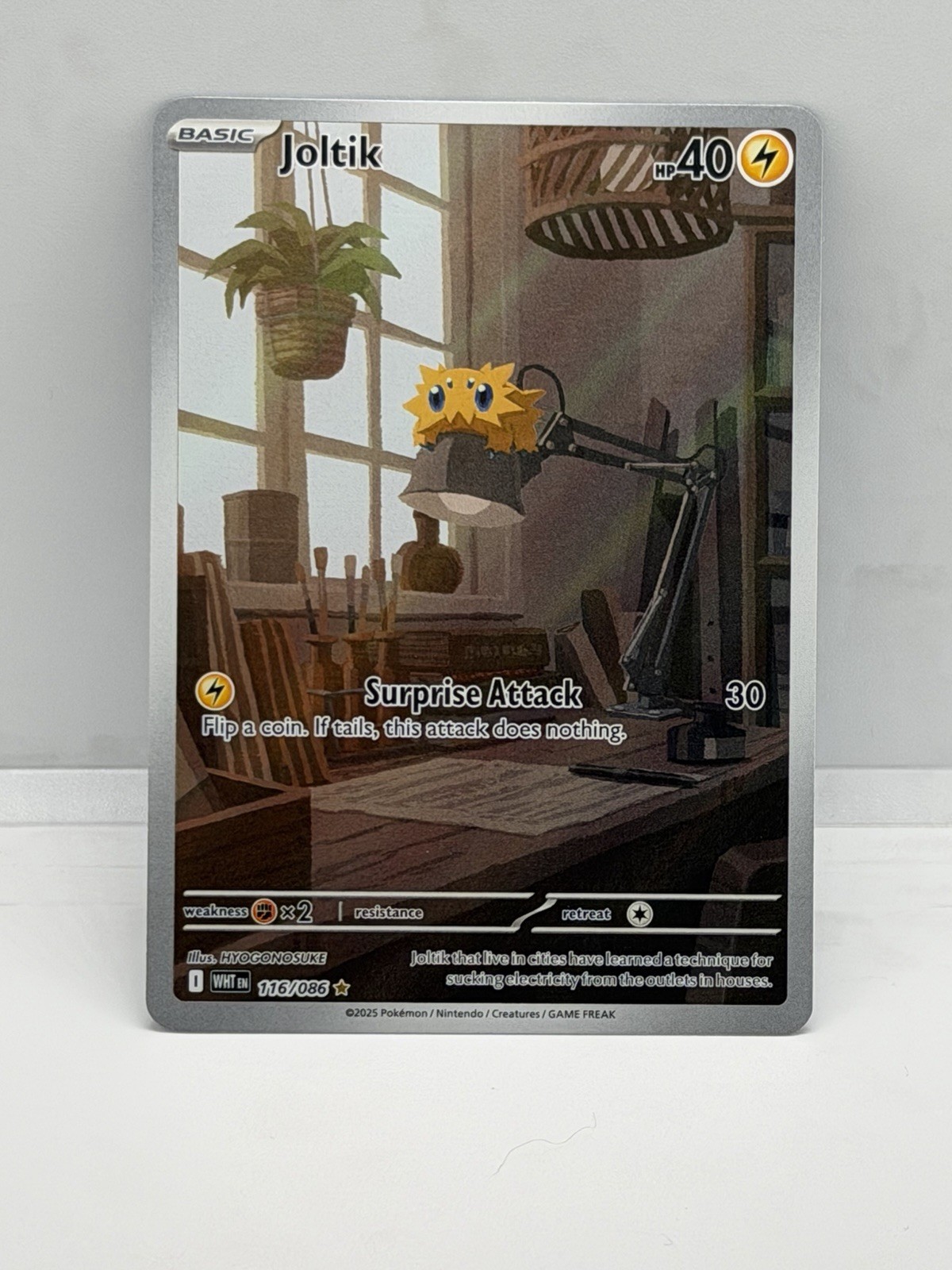 Pokemon TCG Joltik 116/086 SV: White Flare Illustration Rare Holo ENG NM