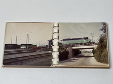 Vintage 1976 Train Photo Album Colton Yards SP Amtrak BN Cotton Belt 20 Pics