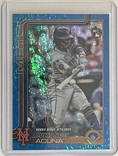 2025 Topps Update - Rookie Debut - Luisangel Acuna - Blue Rainbow Foil /150