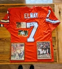 John Elway Denver Broncos Signed Football Jersey with COA & Photos