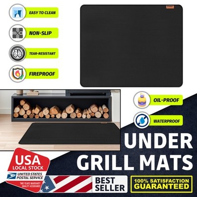 For  Outdoor Grill Floor Protection 60'' x 48'' fireproof Square Barbecue Mat new