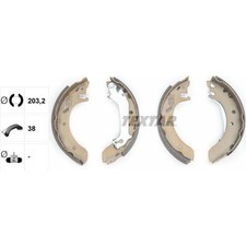 Textar 91046600 Bremsbackensatz für FORD MONDEO I GBP BAP BFP