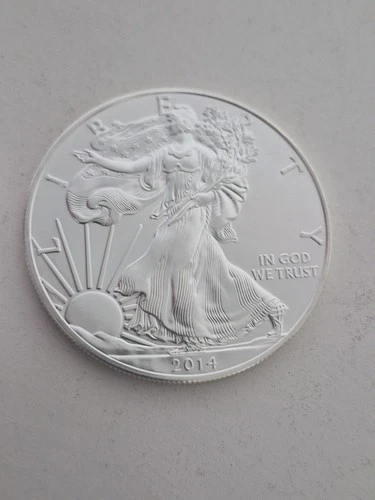 2014 1 oz American Silver Eagle Roll of 20 BU Coins – APMEX Tube – 20 oz .999 Fi