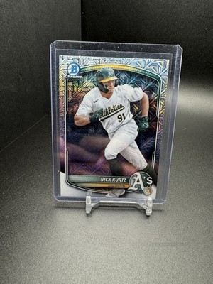 2025 Bowman Chrome Mega Box Nick Kurtz Mojo Refractor Prospect #BCP-114