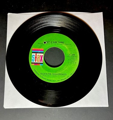 OLLIE & NIGHTINGALES I Got A Sure Thing HAVE HEART SINGING Soul 45 on STAX 245