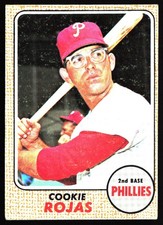 1968 Topps #39 Cookie Rojas lower grade crease