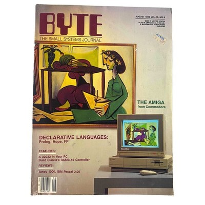 Byte Magazine August 1985 Amiga declartive languages from Commodore