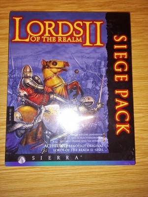 PC-Spiel ''LORDS OF THE REALM II (2) - SIEGE PACK'' (CD-ROM) Big Box. Sealed.