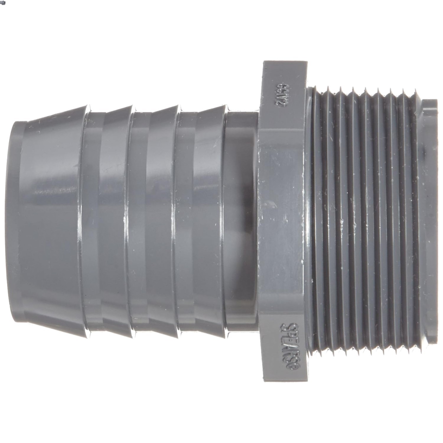 1-1/2" Barbed x NPT Male PVC Fitting – Schedule 40, NSF Certified Quality