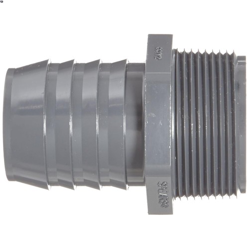 1-1/2" Barbed x NPT Male PVC Fitting – Schedule 40, NSF Certified Quality