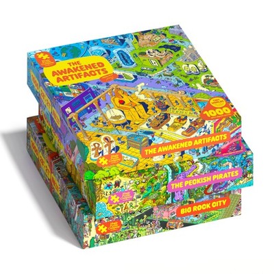 Magic Puzzles 3-Pack Series Four Big Rock City The Awakened Artifacts The