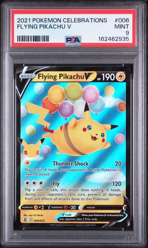 2021 POKEMON CELEBRATIONS #006 FLYING PIKACHU V PSA 9