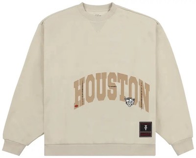 Houston Cougars Cactus Jack Travis Scott Mitchel s & Ness Sweat Shirt Large