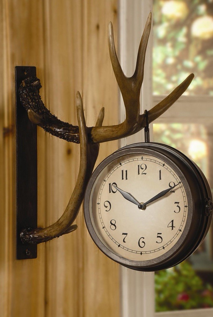 Deer Park Crestview Collection Resin Antler Wall Clock