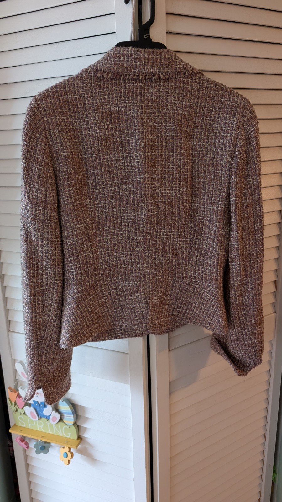 Bebe Wool Polyester Jacket Size Small 19"X22.5" - image 3