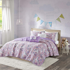 Intelligent Design Kids Reversible Cotton Quilt Set - Vibrant Fun Playful Print
