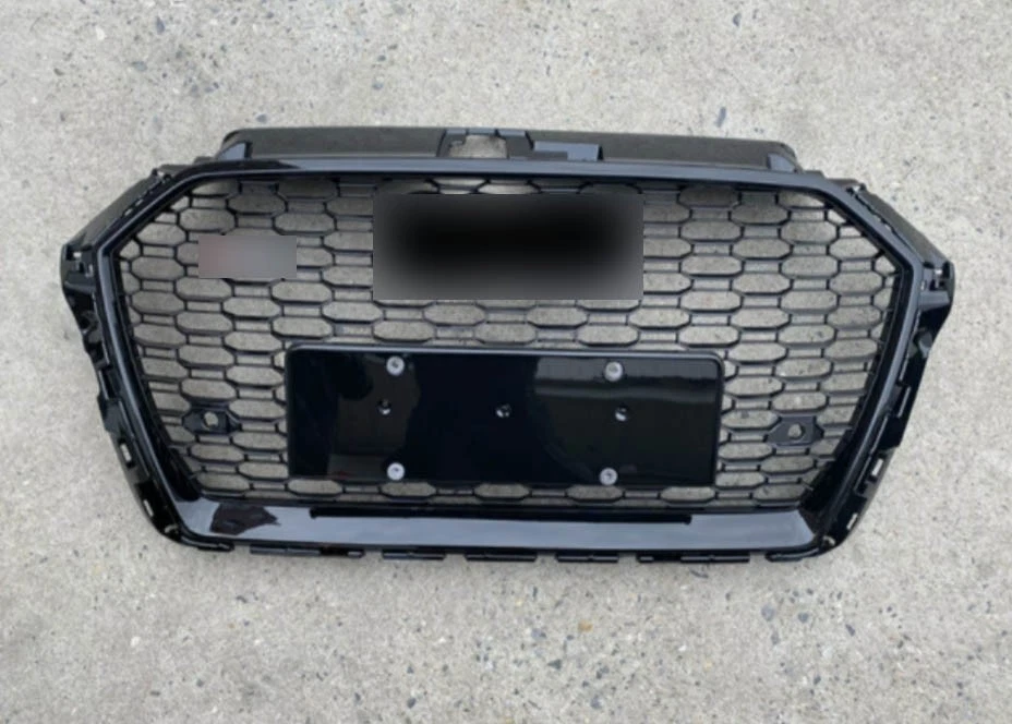 Решетка решетка радиаторная сотовая передний бампер для AUDI A3 S3 RS3 2017 2018 2019 2020 черная - Изображение 2 из 4