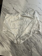 Vintage Sz 10/3X Kmart PINK Nylon Gusset Lace Both Sides Mushroom Panties Panty