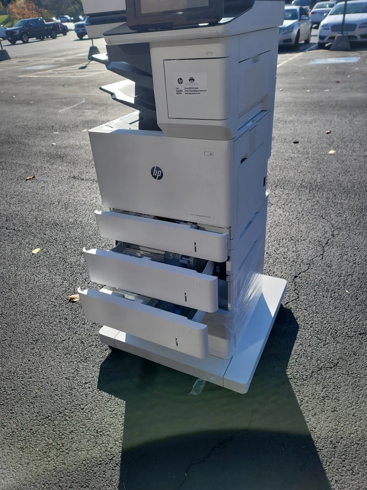 HP LaserJet MFP E62665z All in One Printer Copier 3GY17A  W/4 trays! Fast 65PPM! - Image 3 of 4