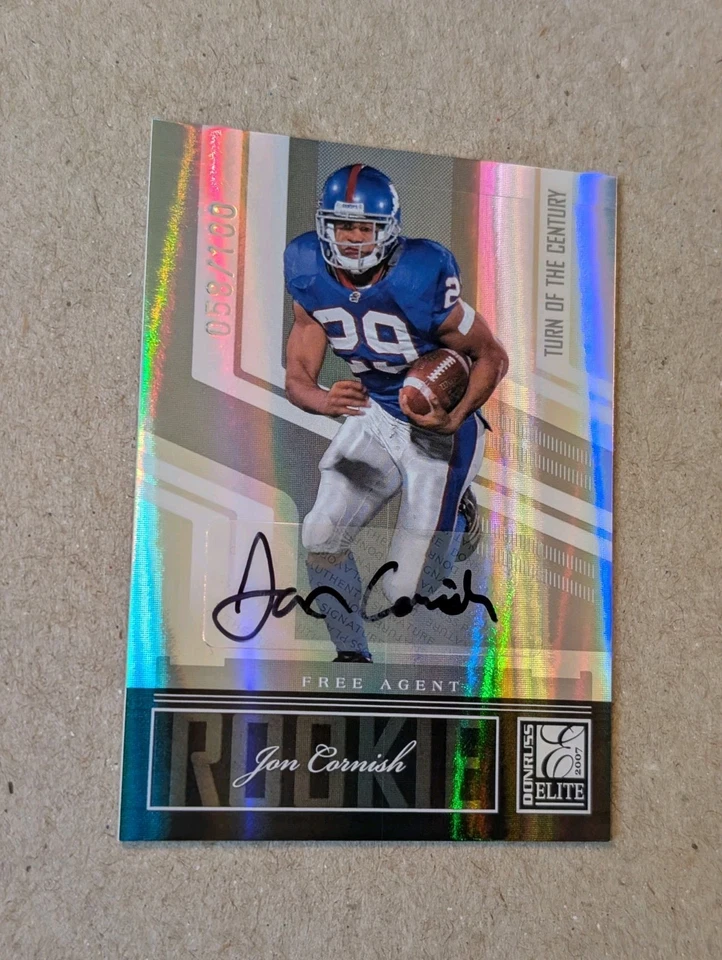 2007 Donruss Elite - Jon Cornish #159 Turn of the Century Rookie Auto /100 - Image 2 of 4