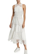 Zimmermann Bonita Dress Size 1 / 10 AU / 6 US Midi White Crochet