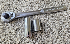 Vintage Easco 731112 12 Drive Usa Ratchet And Sockets Vintage Easco 731112 12 Drive Usa Ratchet And Sockets