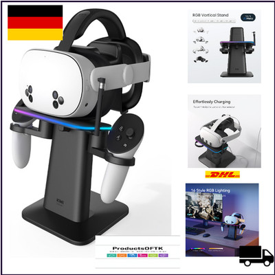 KIWI Design Ladestation Meta Quest 3S 3 2 Pro RGB Licht