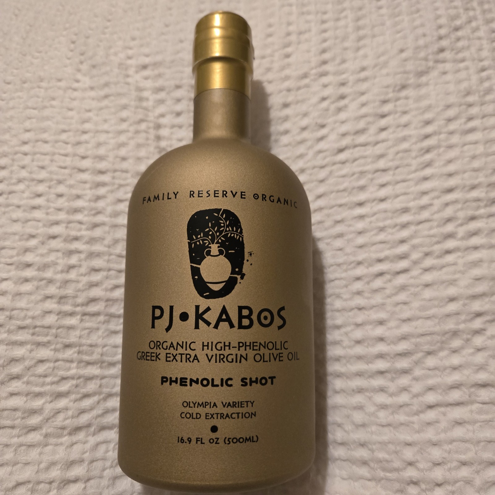 P.J. Kabos Organic High-Phenolic Greek Extra Virgin Olive Oil Phenolic Shot