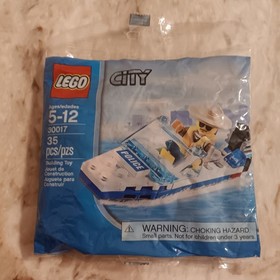 LEGO CITY: Police Boat 30017 And Police Plane 30018. Both Are Factory Sealed. 