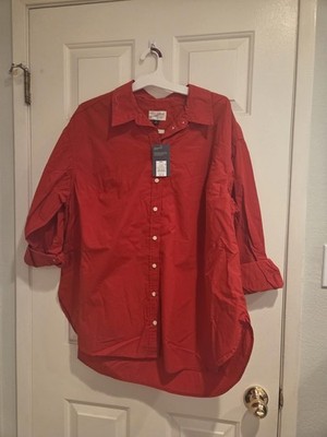 xxl , 2xl , plus size universal threads Classic Red Button-Up Shirt
