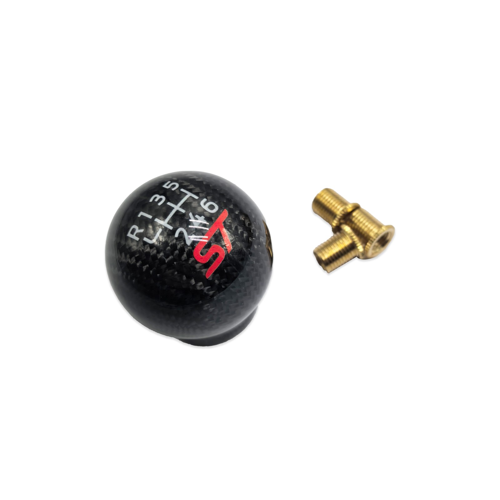 13-19 Fiesta Focus ST OEM FOR Ford Carbon Fiber 6-speed Gear Shift Knob