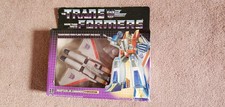 VINTAGE  1984  GENERATION 1  Transformers STARSCREAM  Complete-Boxed  Uncut Box