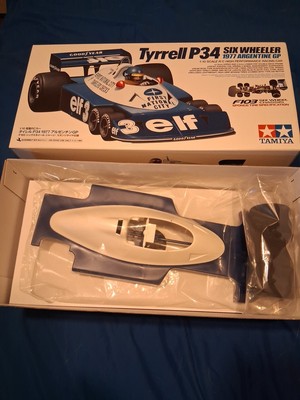 Tamiya Tyrrell P34 Six Wheeler 1/10 RC Car Kit 1977 Argentine GP - NIB Kit 47486