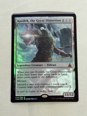 MTG FOIL Prerelease Kozilek, the Great Distortion Oath of the Gatewatch