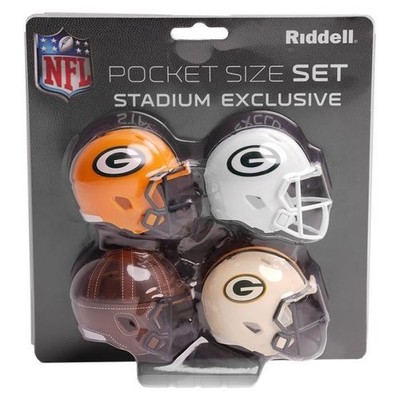 Green Bay Packers RIDDELL 2026 Pocket Pro Helmet Set RARE Stadium Exclusive