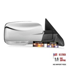Passenger Side Mirror for 2009-2018 Ram 1500 2010-2018 Ram 2500 Chrome Silver