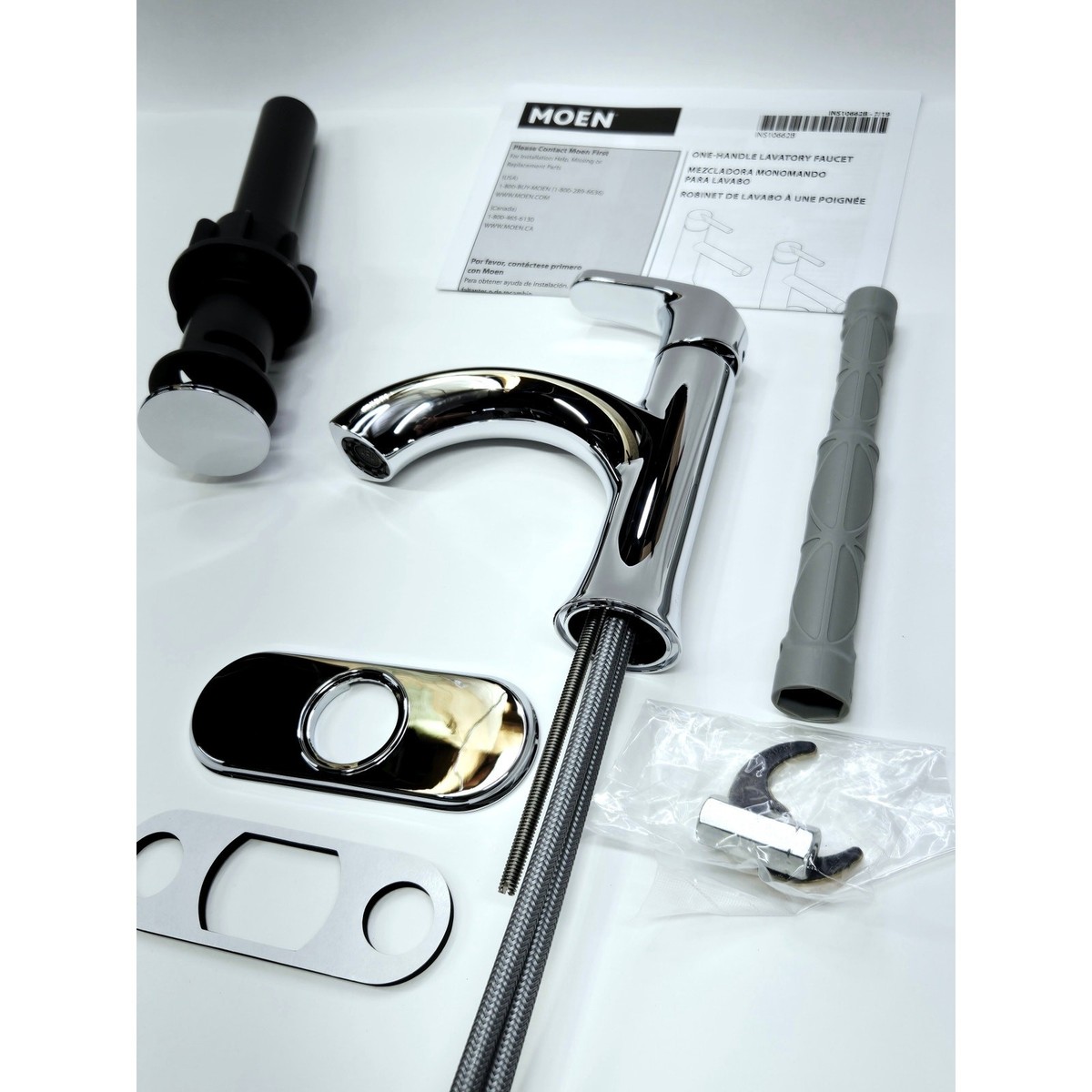 Moen 84346 Karis Single Hole Single Handle Bathroom Faucet