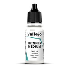 Vallejo 70524 (166,11€/l) Thinner medium / Verdünner, 18 ml, Dosierflasche