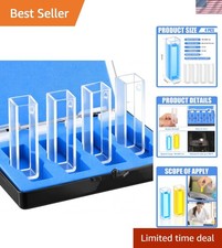 4 Pcs UV Quartz Cuvettes for Spectrometer Standard Quartz Cells