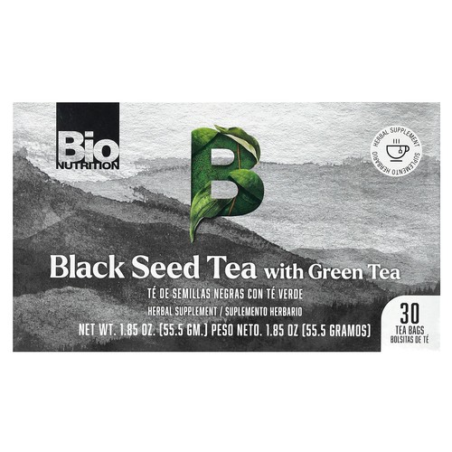 Black Seed Tea with Green Tea, 30 Tea Bags, 1.85 oz (55.5 g)