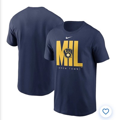 Nike Milwaukee Brewers Scoreboard T-Shirt NWOT XL