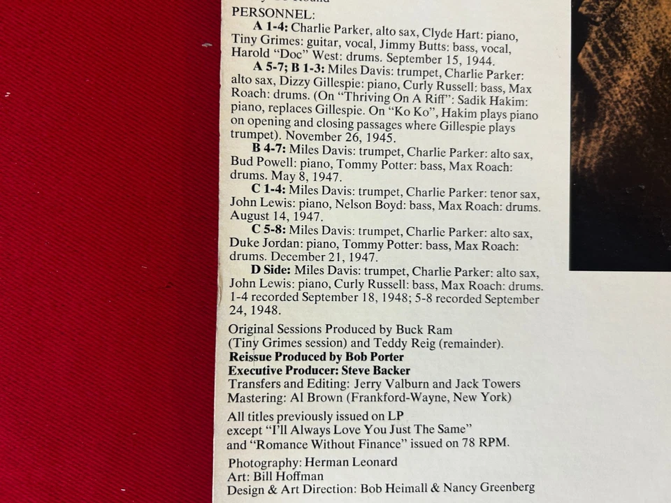 Charlie Parker – Bird / The Savoy Recordings (Master Takes) - 1976 Savoy Jazz-NM - Image 4 of 4