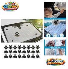 24PCS Suction Cups 3.5cm Heavy Duty Window Glass Windshield Sunshade Hooks Pull